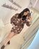 Conjunto Flora Marrom