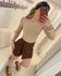 Short Saia Zara Chocolate