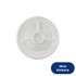 Prato Descartável Plástico 26cm 3 Divisórias Copoplast (10 Un.)