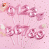 Vela de Aniversário Design Silver - Rosa