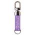 CHAVEIRO COURO NOME HOOK FEMININO LILAS