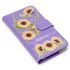 CAPA CARTEIRA COURO NOME GIRASSOL LILAS