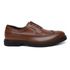 Sapato Social Brogue Islândia Croco Couro Whisky