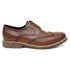 Sapato Brogue Tamanho Especial em Couro Whisky