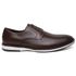 Sapato Masculino Macau Derby Couro Café