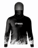CAMISA DE PESCA LINHA EVOLUTION COM CAPUZ E BUFFER PRETO UNISSEX TAMANHO TRADICIONAL