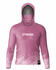 CAMISA DE PESCA LINHA EVOLUTION COM CAPUZ E BUFFER ROSA TAMANHO TRADICIONAL