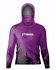CAMISA DE PESCA LINHA EVOLUTION COM CAPUZ E BUFFER CAMUFLADO ROXO TAMANHO TRADICIONAL