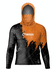 CAMISA DE PESCA LINHA EVOLUTION COM CAPUZ E BUFFER LARANJA COM PRETO UNISSEX TAMANHO TRADICIONAL