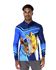 CAMISA DE PESCA MASCULINA C.F BRASIL AZUL DOURADO