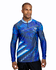 CAMISA MASCULINA C.F BRASIL FUSÃO GRAFICA AZUL COM CINZA