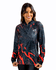 CAMISA FEMININA C.F BRASIL RUPTURA GRÁFICA PRETO COM VERMELHO