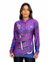 CAMISA FEMININA C.F BRASIL ESCAMA ROXO