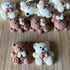 Aplique Resina Urso 2cm Sortido - pacote com 10 unidades