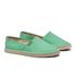 alpargatas espadrilhe tradicional chazz lona mesclado verde menta feminino