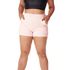 Short Feminino Moletinho Rosa Bebe Curto 