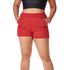 Short Feminino Moletinho Vermelho Curtinho 