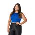 Cropped Feminino de Amarrar nas Costas Azul