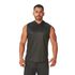 Regata Masculina Preta Capuz Oversized Longline 