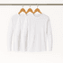 Kit 3 Camisetas Manga Longa Dry Fit Masculina Branca