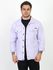 Jaqueta Sarja Jeans Lilás Masculina Destroyed Austin Club