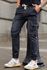 Calça Jeans Jogger Cargo Skinny Punho Elástico Codi Jeans Cinza
