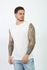 Camiseta Regata Praia Malha Crochê Lã Texturizada Masculina Off-White