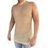 Camiseta Regata Gola Alta Crochet Tela Transparente Arrastao