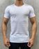 Camiseta Slim Fit Masculina Curta Branca Lisa Basica Premium