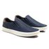 Sapatenis Masculino Casual Couro Ecológico Slip On Confort Ultra Conforto - Marinho