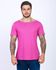 Camiseta Gola Canoa Aberta Cor Rosa Violeta Masculina Slim