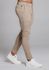 Calça Alfaiataria Sarja Cáqui Skinny Com Elastano Masculina