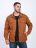 Jaqueta Sarja Caramelo Marrom Detalhes Destroyed Masculina