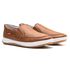 Sapatênis Slip On Masculino Couro Caramelo