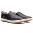 Sapatênis Slip On Masculino Couro Preto