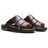 Chinelo Comfort Masculino em Couro Café