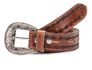Cinto em Couro Country Premium Unissex Café