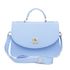 Bolsa Mini Bag Bolsinha Azul Claro Pequena Feminina De Mão E Transversal Festa Sofisticada 