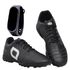 Kit Chuteira Confort Futebol para Grama Preto e Branco + Relogio DIGITAL