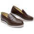 Mocassim Sapatilha Masculina Couro Marrom Dockside Esporte Fino D'Mazons