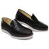 Mocassim Sapatilha Masculina Couro Preto Dockside Esporte Fino D'Mazons