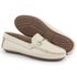 Mocassim Feminino Moderno Confort Couro Off White 460 Granado