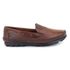 Sapatilha Mocassim Masculina Ortopédico Confort Couro Marrom Claro Granado