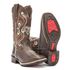 Bota Texana Infantil Bordada Reforçada Café Kapell