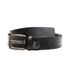 Cinto 40 mm Soleta de Couro Preto - Fivela Envelhecida