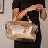 Bolsa Mille Transversal em Couro - Ouro Light