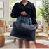 Bolsa para Notebook - Transversal Shopper em Couro - Preta