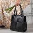 Bolsa Transversal Couro Legítimo Preta Bolsos Externos - Sem Forro