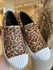 Tênis Kicks Slip On Couro Animal Print 1402 