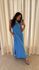 Vestido Regata 100% Italiano Reto Com Bolsos Azul Bic 1509 